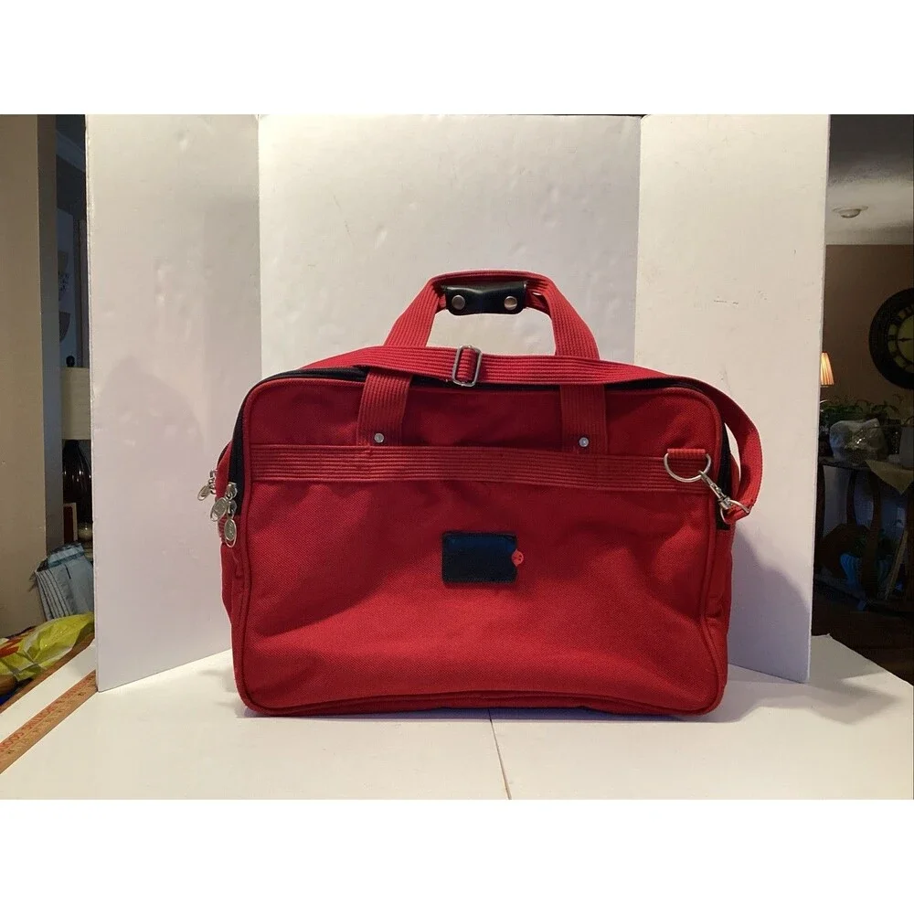ricardo beverly hills luggage tiburon carry on w/feet red 20”x14”x8” style 6320